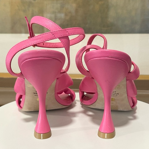 🌹STUART WEITZMAN🌹 Playa Knot Leather Stiletto Sandals Size: 9B - Picture 8 of 13
